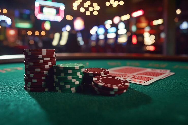 Live dealer roulette table with real dealer and spinning wheel streamed to mobile device